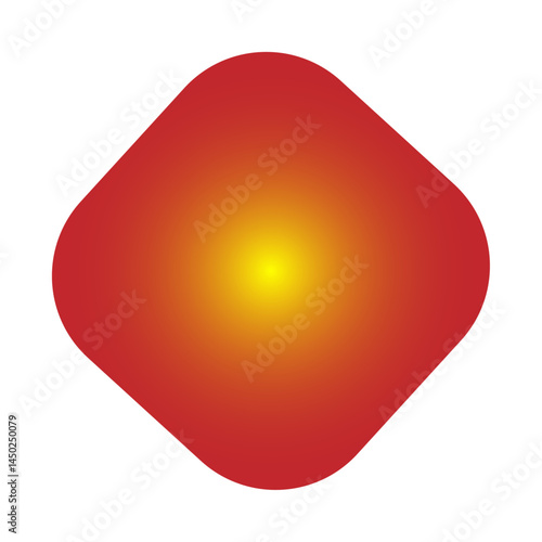 red glossy button