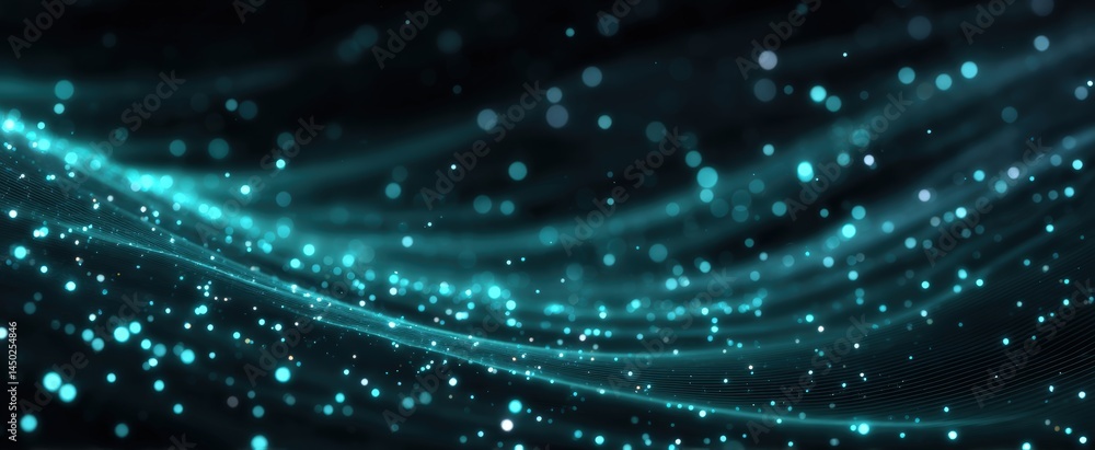 Glowing blue dots and wave-like lines create a dynamic, futuristic abstract background on a dark backdrop. Glowing blue dots and wave-like lines create a dynamic, futuristic abstract background on a dark backdrop.