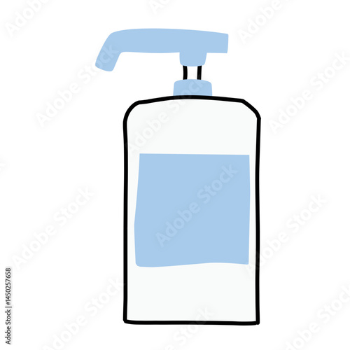 Backpack with survival kit illustration