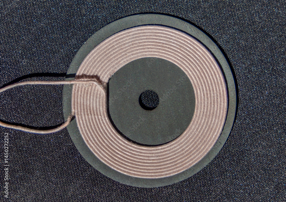 Close-up of a wireless charging module