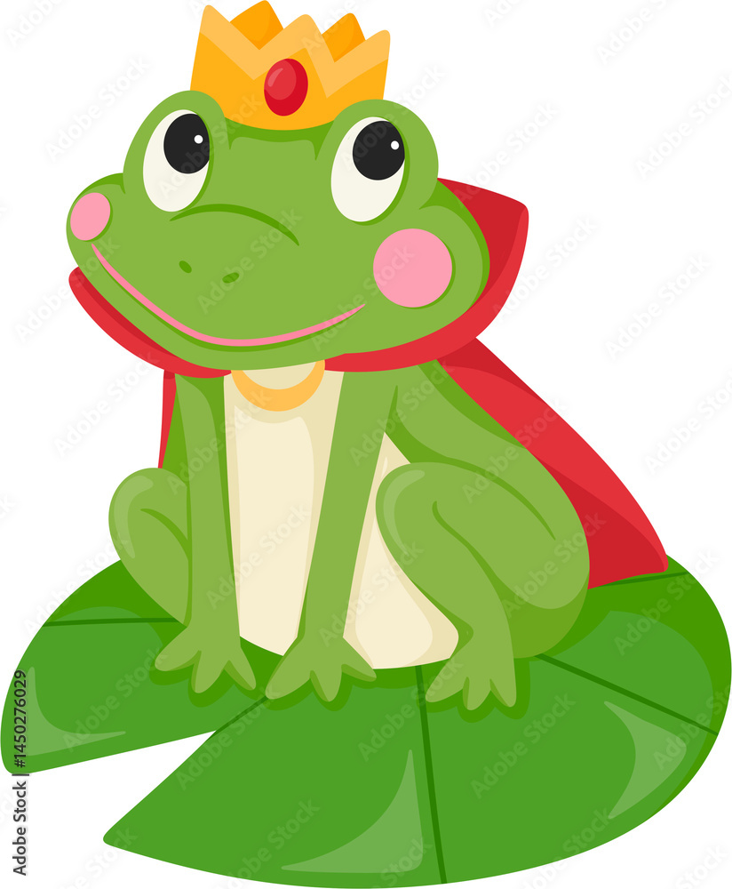 Fototapeta premium illustration frog prince