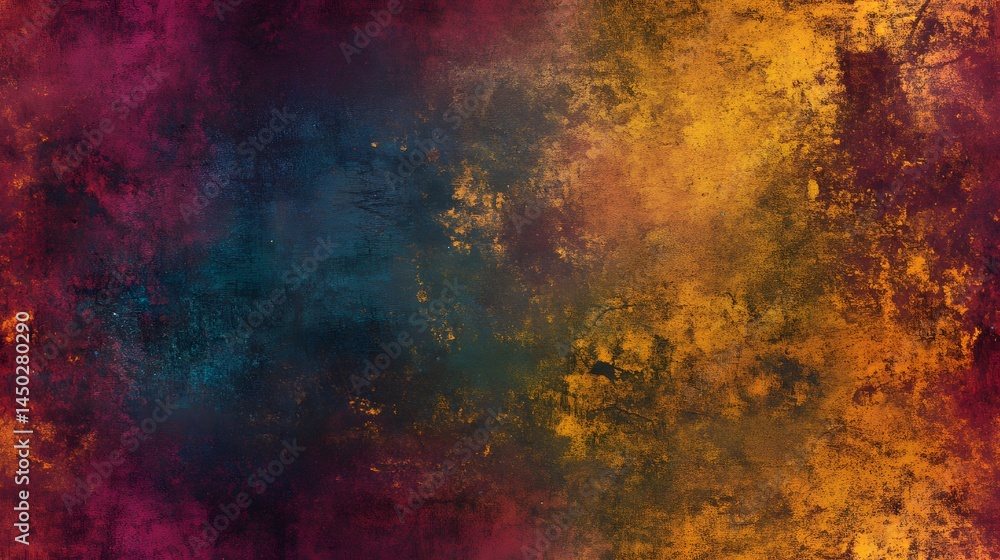 Fototapeta premium A vibrant abstract design with textured color blends.