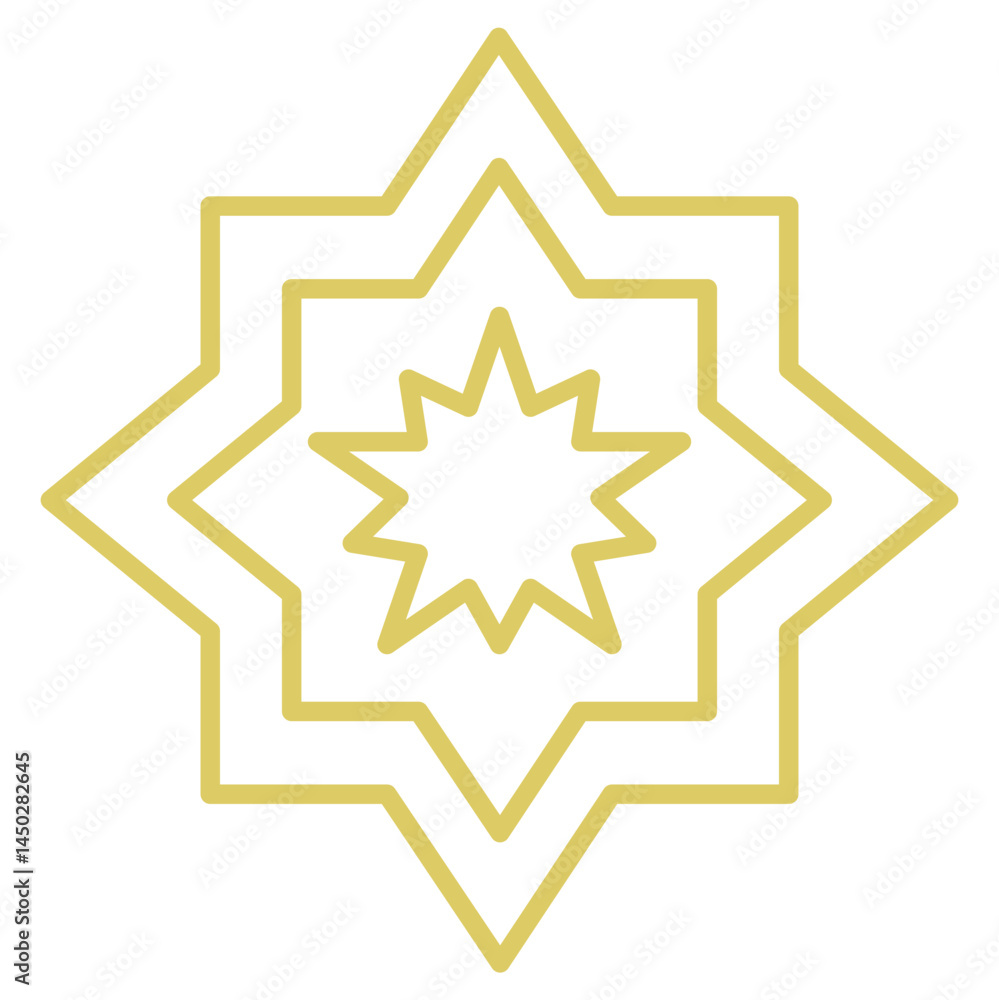 Mosaic Gold Illustration Set Mosaic Gold Illustration Set