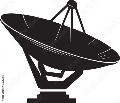 satellite dish isolated on white