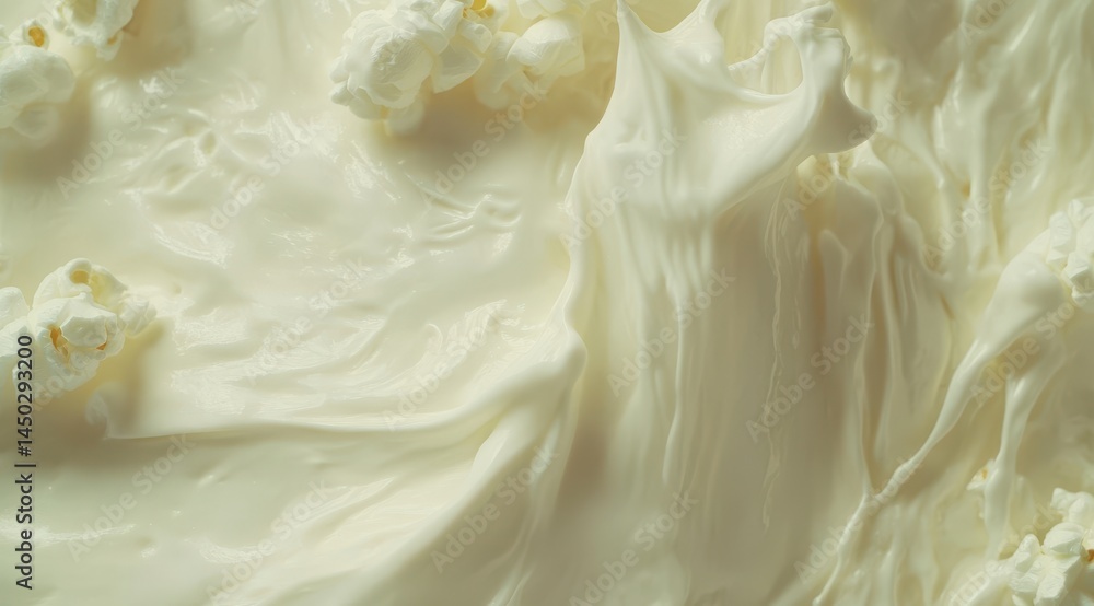 Creamy popcorn topping texture Creamy popcorn topping texture