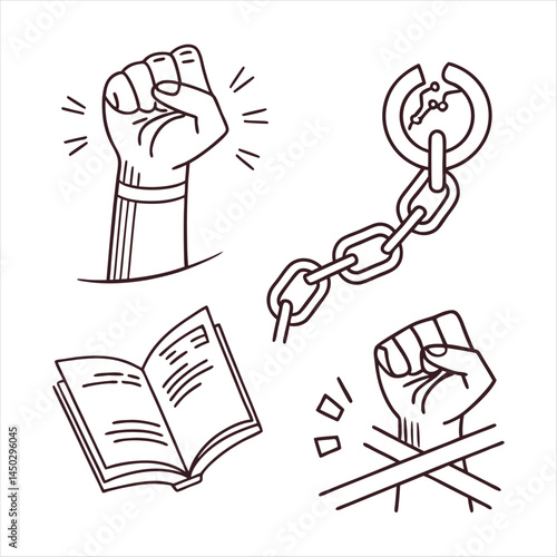 Feminist Icon Collection: Symbols of Empowerment, Equality, and Women's Rights