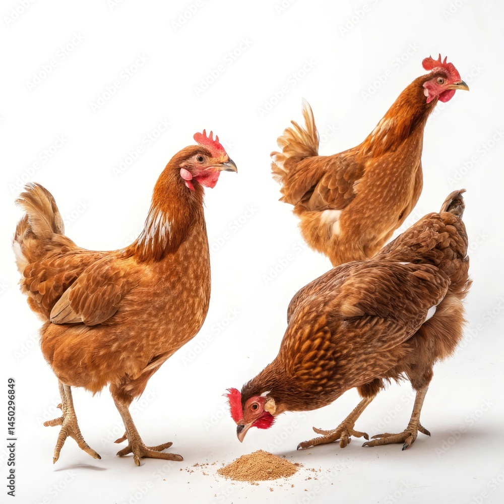 rooster and hen rooster and hen