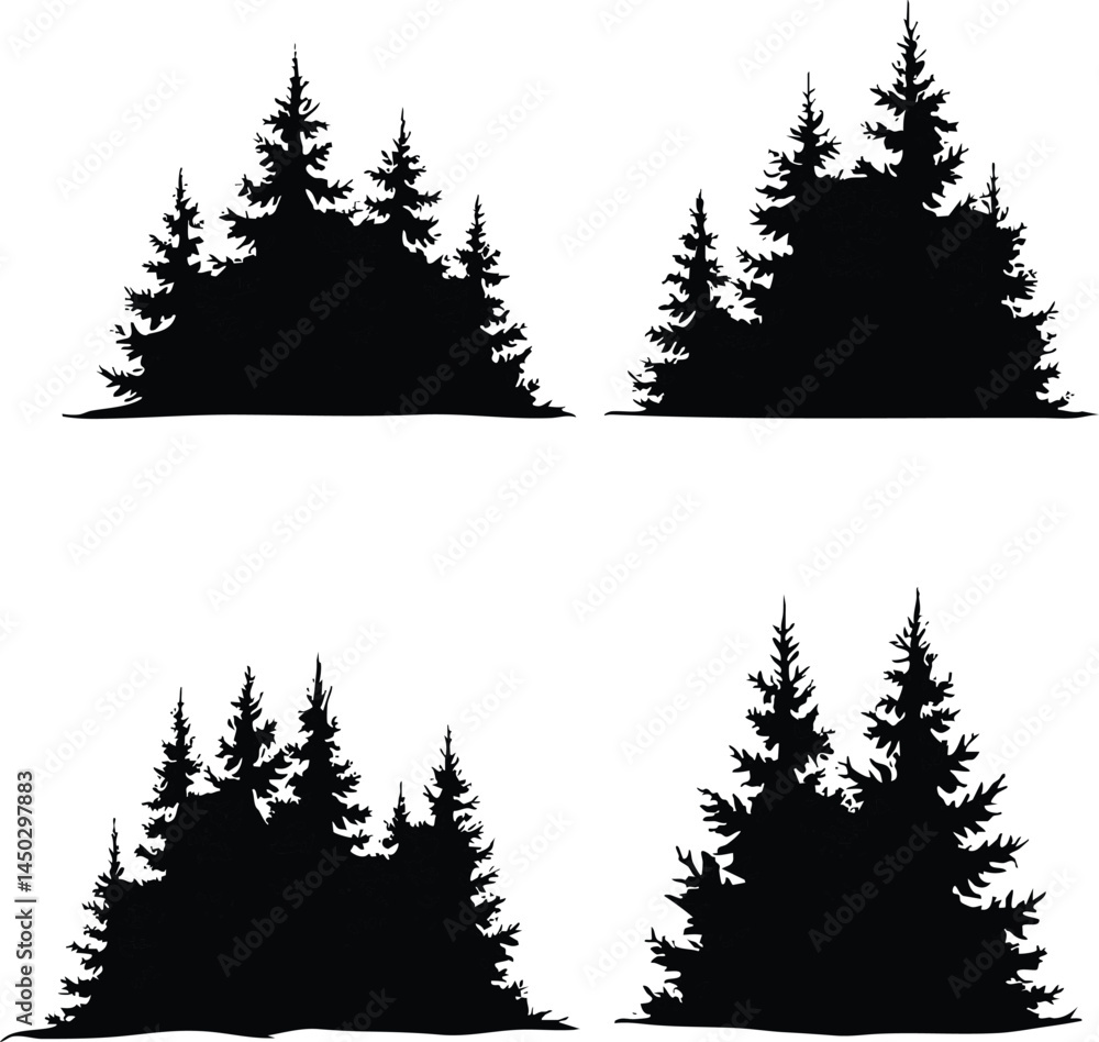 Obraz premium vector illustration of a christmas tree