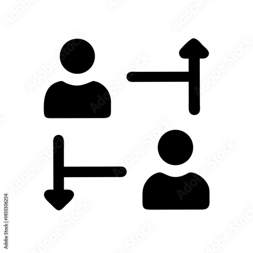 Comparisons of people in movement against a simple background  