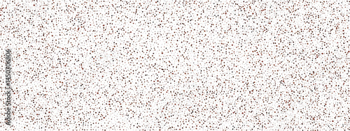 Brown coffee granules and cinnamon powder. Vector background of ground beans and dust particles