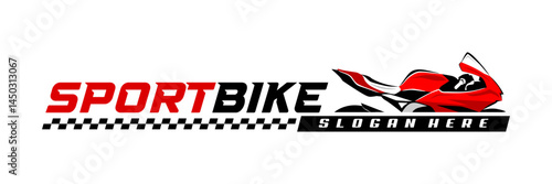 motorbike motorcycle racing logo design
