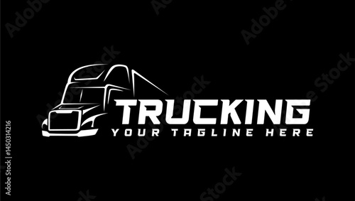 trucking company logo abstract design