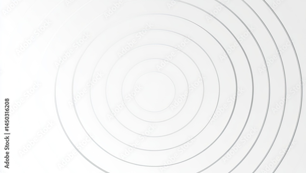 Concentric circles radiating outwards on a white background Concentric circles radiating outwards on a white background