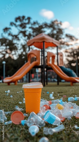 Wallpaper Mural Playground Plastic Pollution in Public Recreational Spaces Torontodigital.ca