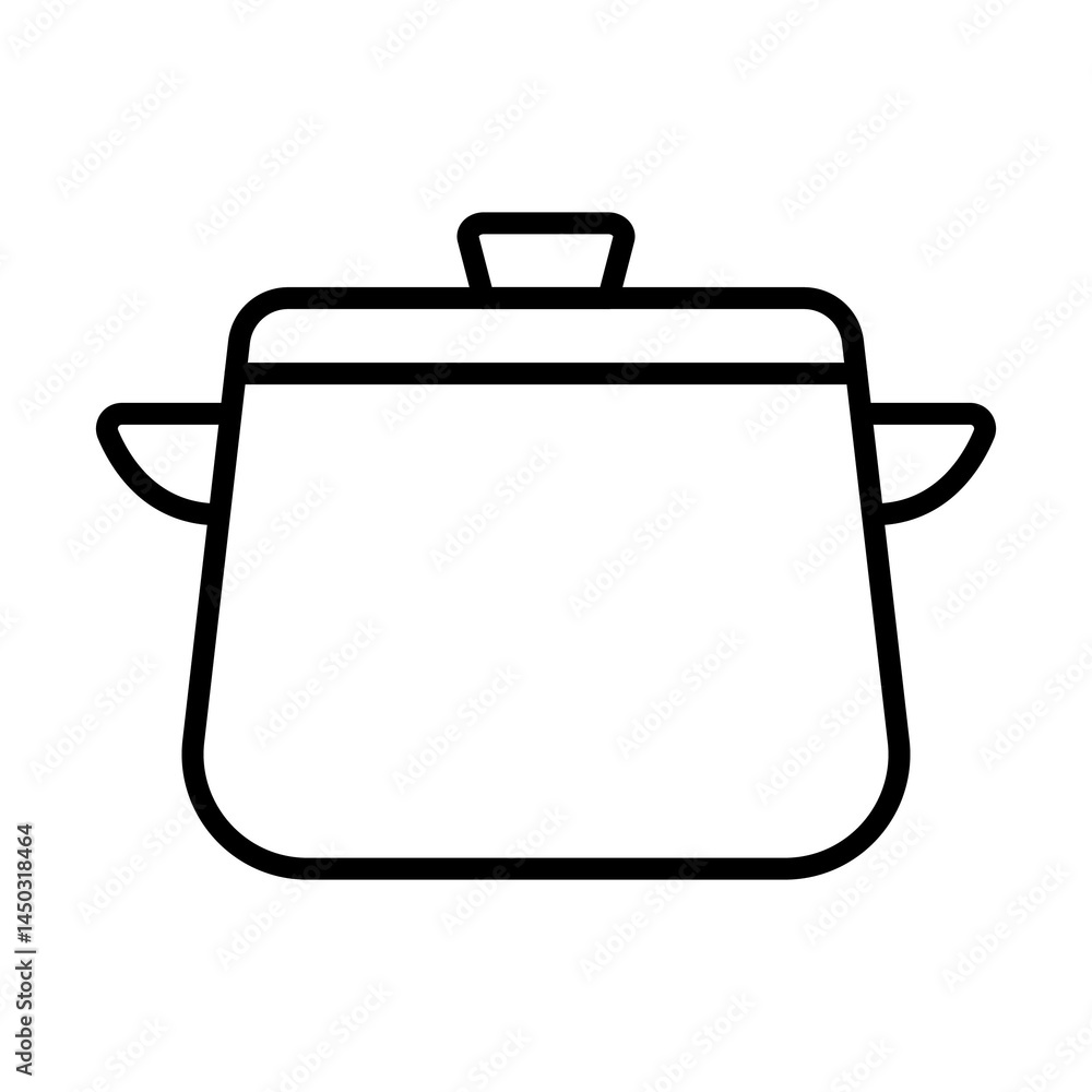 Illustration of a black icon of a cooking pot on a white background
Illustration of a black icon of a cooking pot on a white background