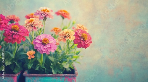 Wallpaper Mural Close-up of vibrant flowers in pastel hues. Torontodigital.ca