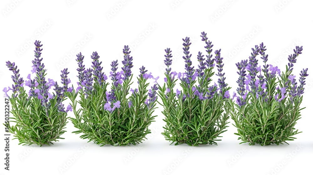 Obraz premium Lavender flowers blooming in a lush garden