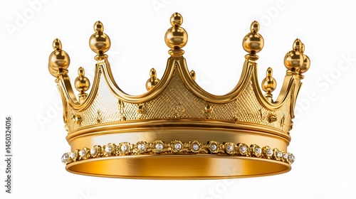 Ornate gold crown with intricate details