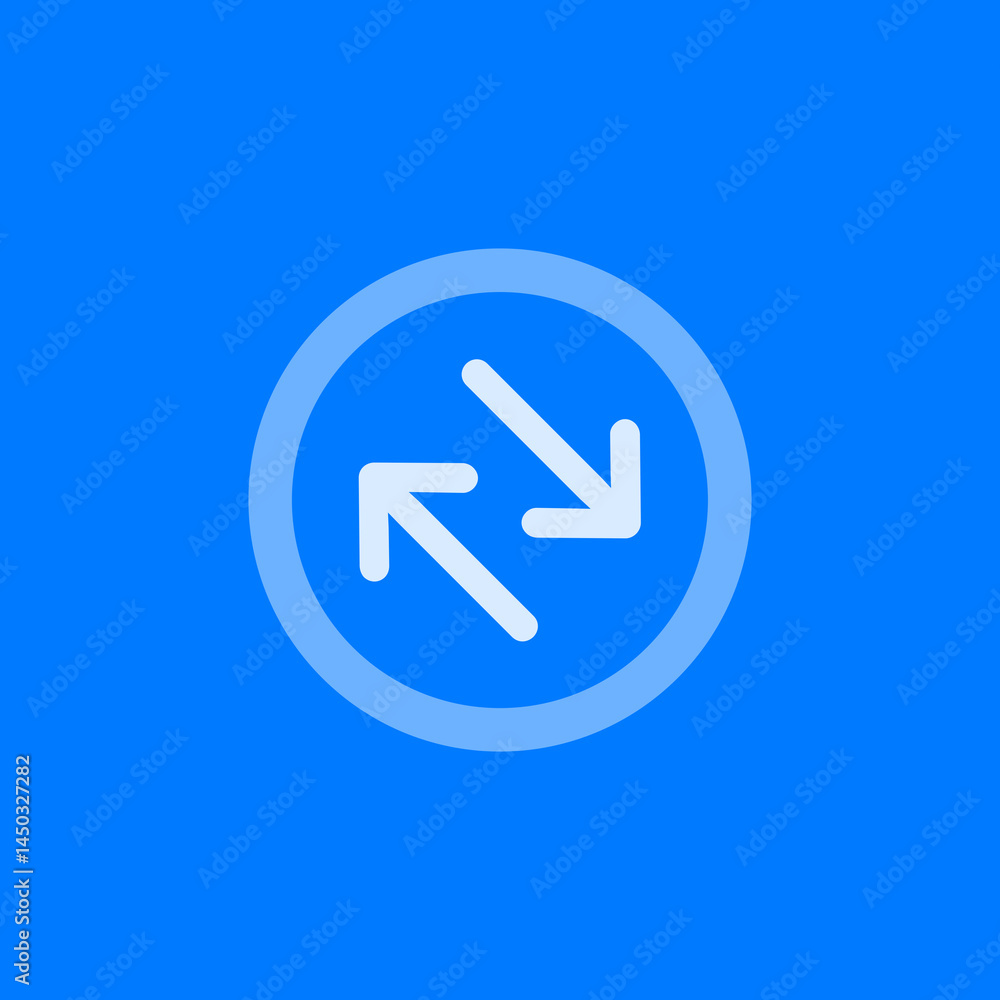 Circle Up-Left Down-Right Arrows Circle Up-Left Down-Right Arrows