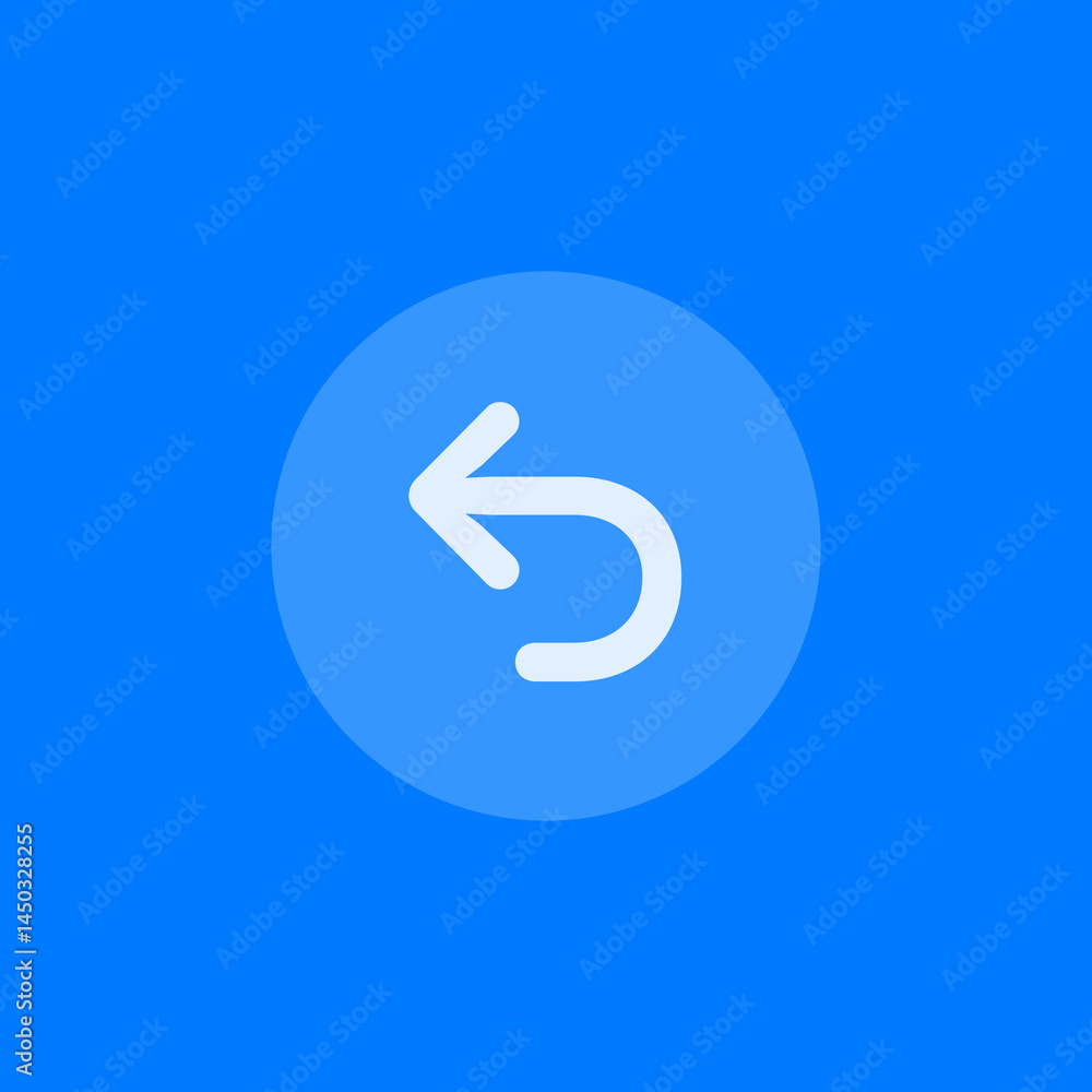 Left Return Circle Filled Left Return Circle Filled
