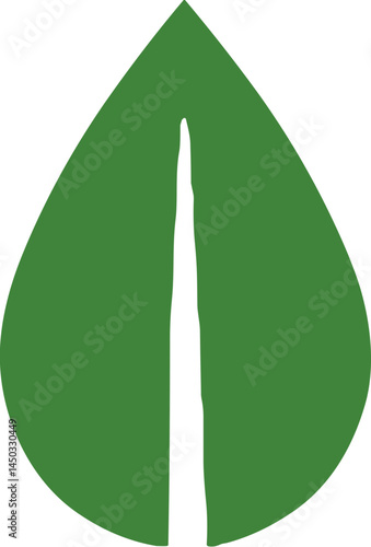 Green Leaves, Зеленые Листья in Simple Style, Green Color, Nature Inspiration  