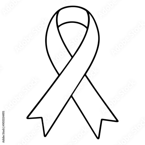 pink ribbon, ribbon symbol, breast cancer awareness, simple flat design, minimalist icon, clean vector illustration
