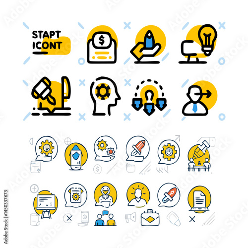 Business Consulting Line Icons