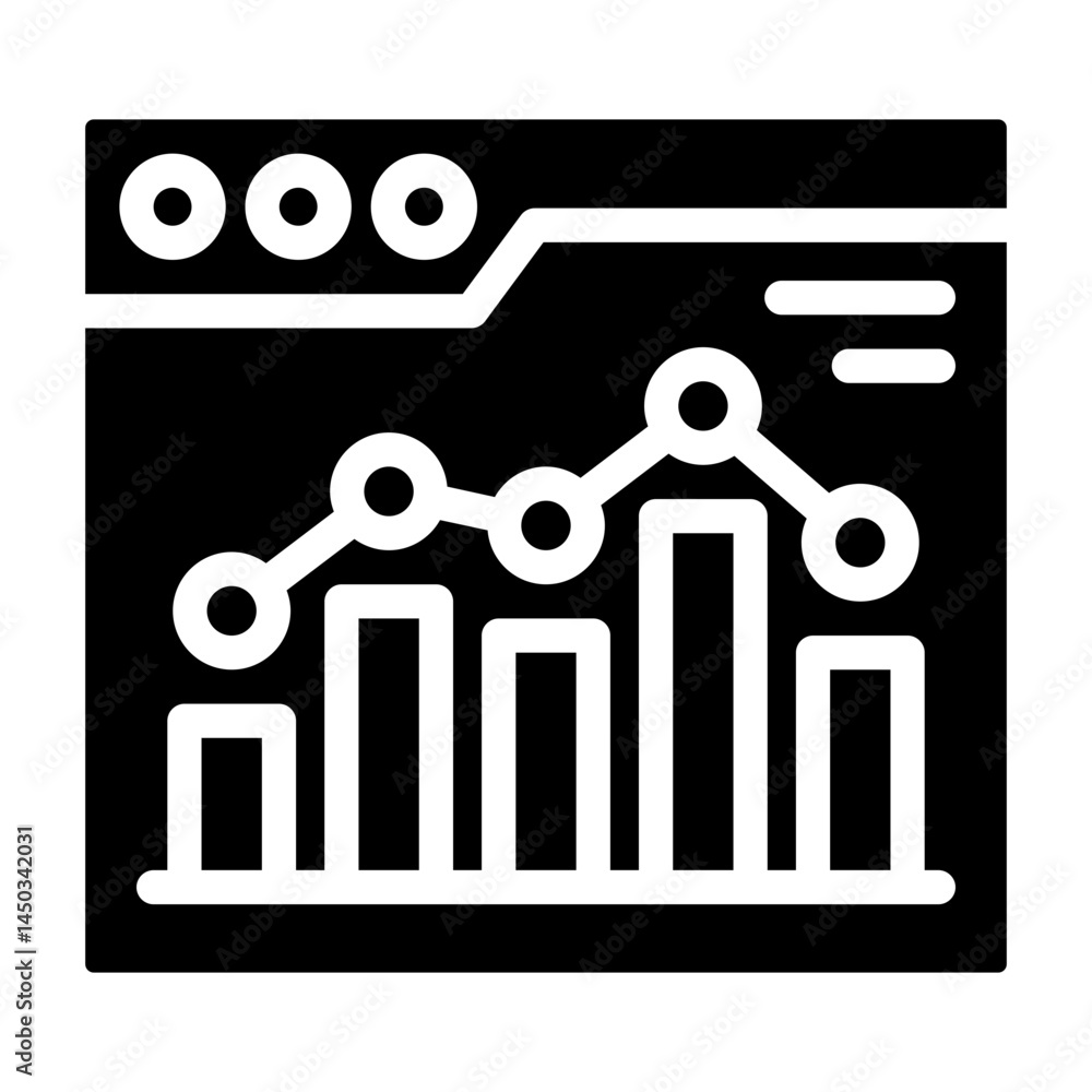 Obraz premium bar chart icon