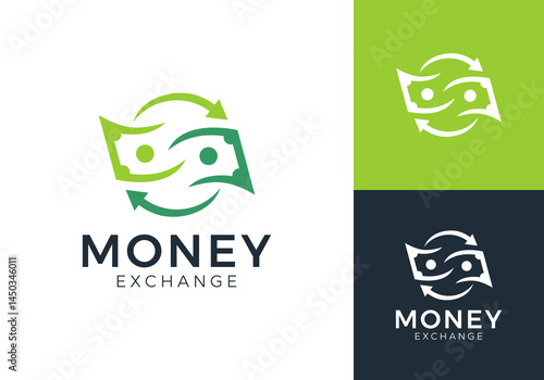money dollar logo. payment, money exchange, digital wallet symbol vector design concept