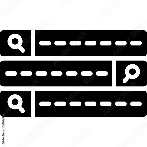 Boolean Search.Icon Vector Element