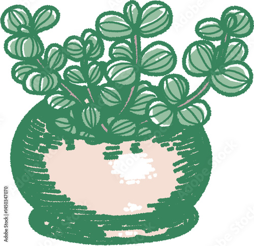 観葉植物のイラスト