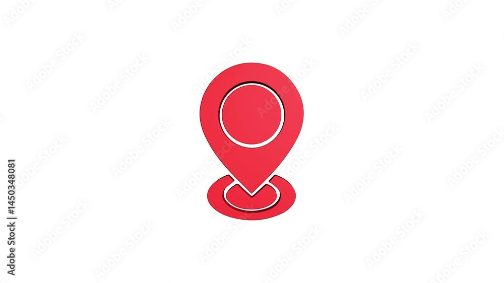 location 3d pin animation of red spinning in Green, blue, black & white background. rotating on 4k graphic pins gps pointer map location 3d pin animation of red spinning in Green, blue, black & white background. rotating on 4k graphic pins gps pointer map