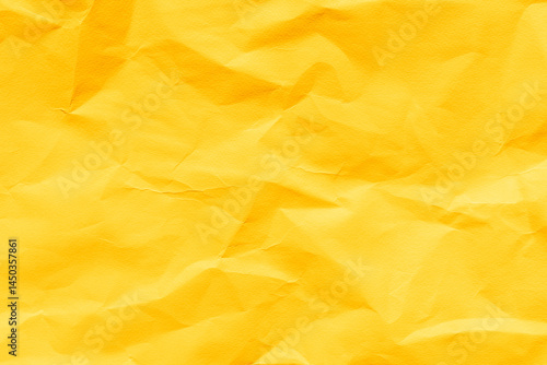 Wallpaper Mural Texture colorful crumpled calendula, marigold yellow blank paper background. Torontodigital.ca