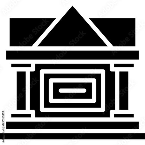 Museum Icon Vector Element