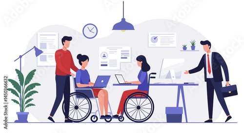 Supportive Assistance for a Person in a Wheelchair