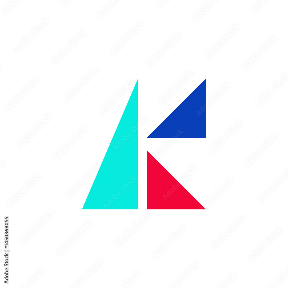 K letter initial logo design K letter initial logo design