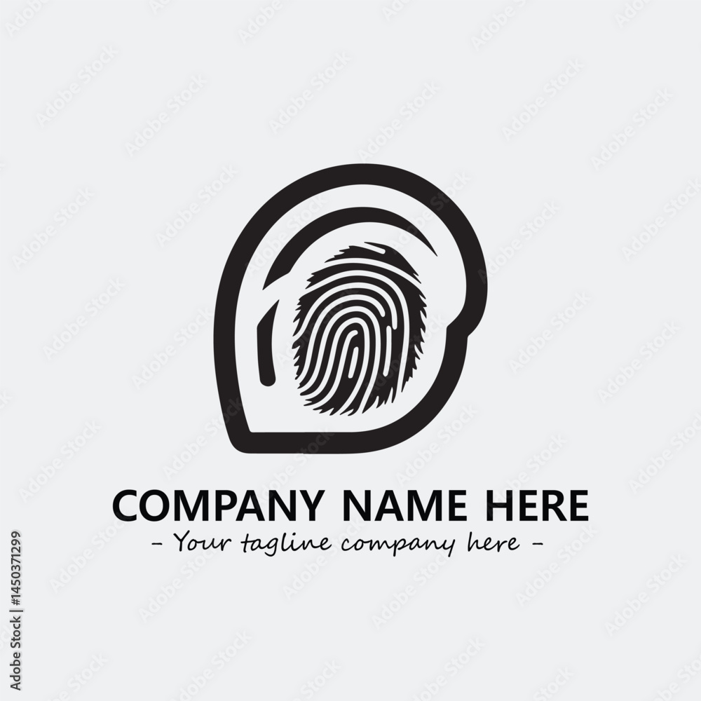 Fingerprint logo company design vector illustration Fingerprint logo company design vector illustration