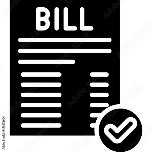 Bill Icon Vector Element