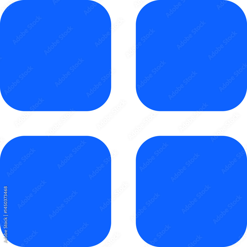 grid menu blue simple vector icon grid menu blue simple vector icon
