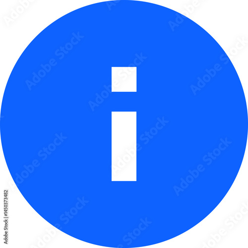 information blue simple vector icon