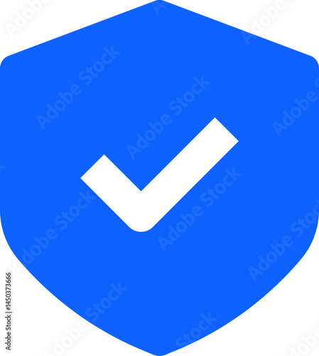 insure blue simple vector icon