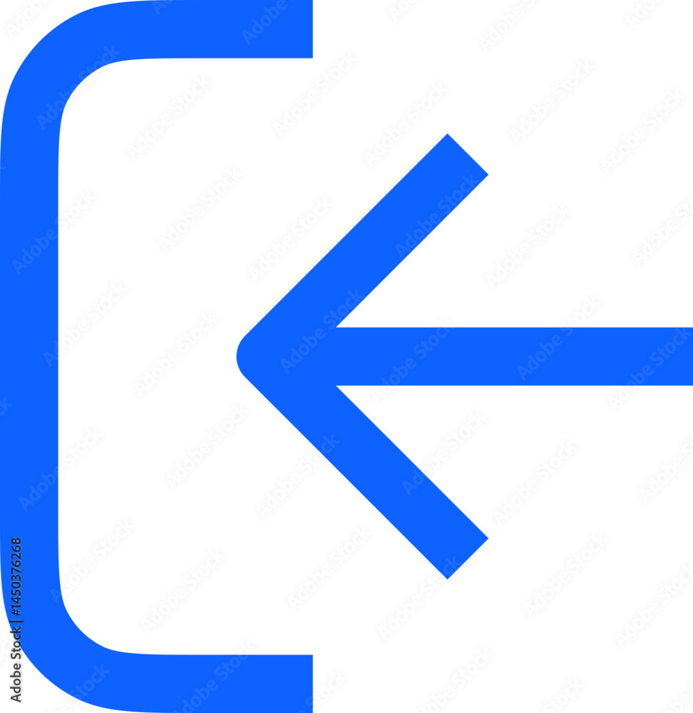log in blue simple vector icon log in blue simple vector icon