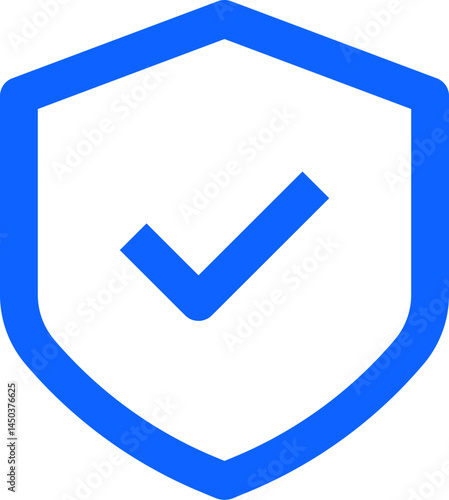 insure blue simple vector icon