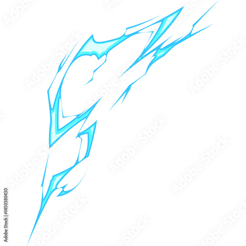 Lightning or thunderbolt light illustration