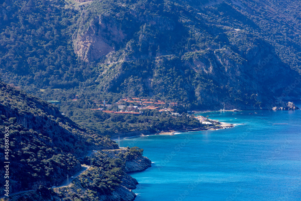 View of Fethiye Dead Sea Beach (Belcekız)