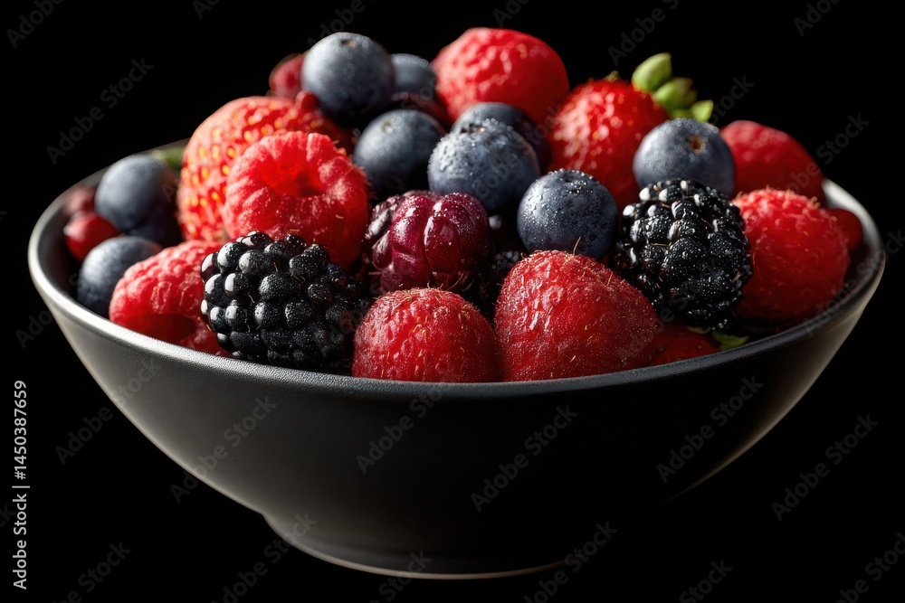 Fresh mixed berries in a bowl. Fresh mixed berries in a bowl.