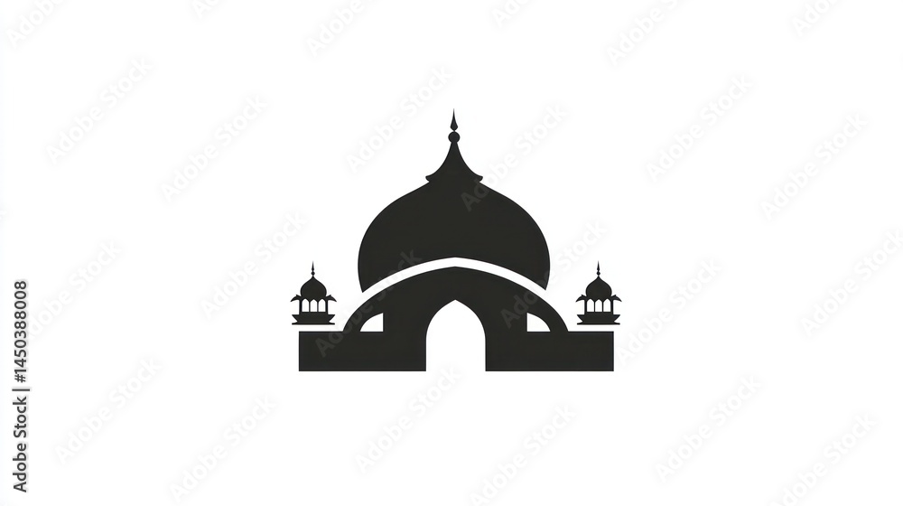 Silhouette of a Mosque Silhouette of a Mosque