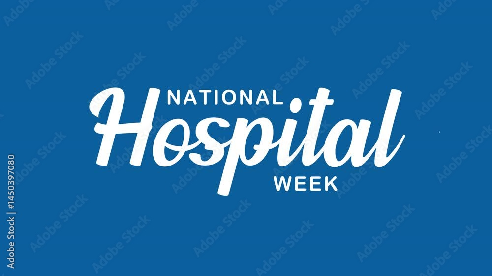 National Hospital Week Text Animation. Suitable for health care marketing campaigns, blog posts, social media graphics, and medical related designs. National Hospital Week Text Animation. Suitable for health care marketing campaigns, blog posts, social media graphics, and medical related designs.