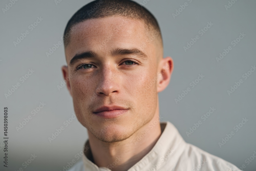 minimalistic portrait of individual against blurred background embodying diversity in race age or gender minimalistic portrait of individual against blurred background embodying diversity in race age or gender