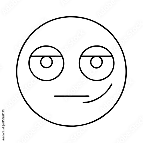 internet meme face icon, internet meme face line art - simple line art of internet meme face, perfect for internet meme face logos and icons